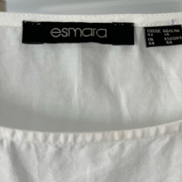 Esmara white and blue eyelet top - Picture 4 of 6